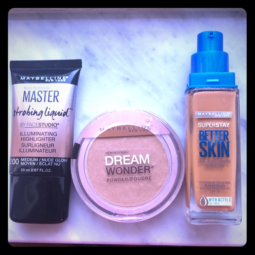 Maybelline: foundation, powder & illuminator NEW!